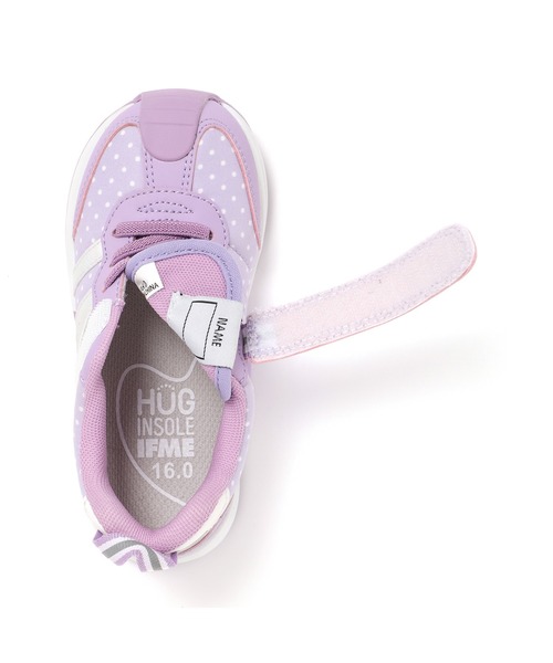 IFME（イフミー）の「KIDS｜IFME joob ゴアベルトスニーカー（スニーカー・キッズ・ベージュ/パープル/グレー/ホワイト・15.0cm/15.5cm/16.0cm/16.5cm/17.0cm/17.5cm/18.0cm/18.5cm/19.0cm/19.5cm/20.0cm/20.5cm/21.0cm）」の17枚目の写真