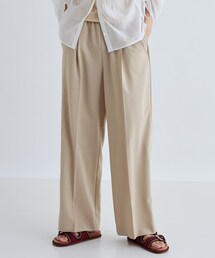 GALLEST | 【接触冷感/セットアップ対応】イージーストレートワイドパンツ【通勤・セレモニー】(その他パンツ)