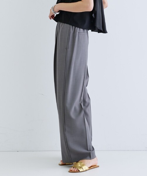 GALLEST（ギャレスト）の「【セットアップ対応】イージーストレートワイドパンツ【カセット服／オケージョン／通勤】（その他パンツ・レディース・チャコールグレー/ベージュ/ブラック/ライトグリーン/ライトグレー系2/キャメル/ブラック系2/チャコール・40/38/36/34）」の9枚目の写真