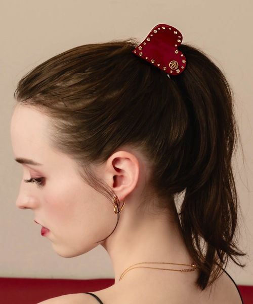 週末セール　simone rocha ハートヘアピン　ヘアクリップ　新品試着のみ 週末セール simone rocha ハートヘアピン ヘアクリップ 新品試着