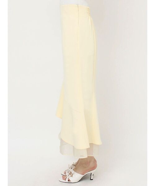 RESEXXY（リゼクシー）の「シアードッキングマーメイドスカート（スカート・レディース・イエロー/グレー/アイボリー/ブラック・FREE）」の12枚目の写真