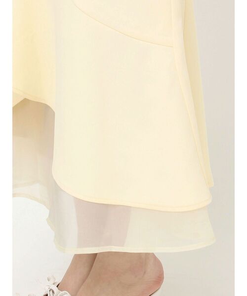 RESEXXY（リゼクシー）の「シアードッキングマーメイドスカート（スカート・レディース・イエロー/グレー/アイボリー/ブラック・FREE）」の15枚目の写真
