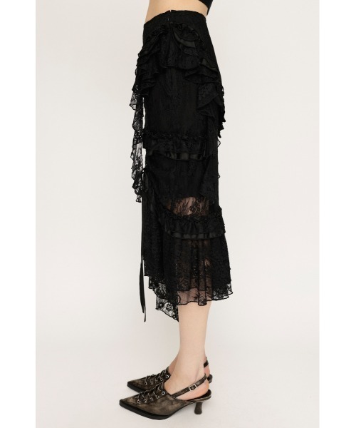 SLY(スライ)の「FRILL LACE SK フリル レース スカート(スカート・レディース・ブラック/ホワイト・1/2)」の16枚目の写真