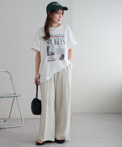 DISCOAT（ディスコート）の「【ユニセックス】アソートニュースペーパーグラフィックTシャツ（Tシャツ/カットソー・レディース・ホワイト系その他/ホワイト/ホワイト系その他2・FREE）」の9枚目の写真