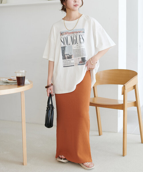 DISCOAT（ディスコート）の「【ユニセックス】アソートニュースペーパーグラフィックTシャツ（Tシャツ/カットソー・レディース・ホワイト系その他/ホワイト/ホワイト系その他2・FREE）」の10枚目の写真