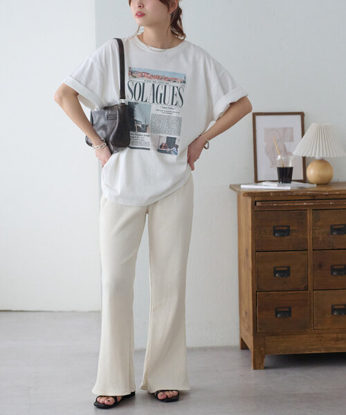 DISCOAT（ディスコート）の「【ユニセックス】アソートニュースペーパーグラフィックTシャツ（Tシャツ/カットソー・レディース・ホワイト系その他/ホワイト/ホワイト系その他2・FREE）」の12枚目の写真