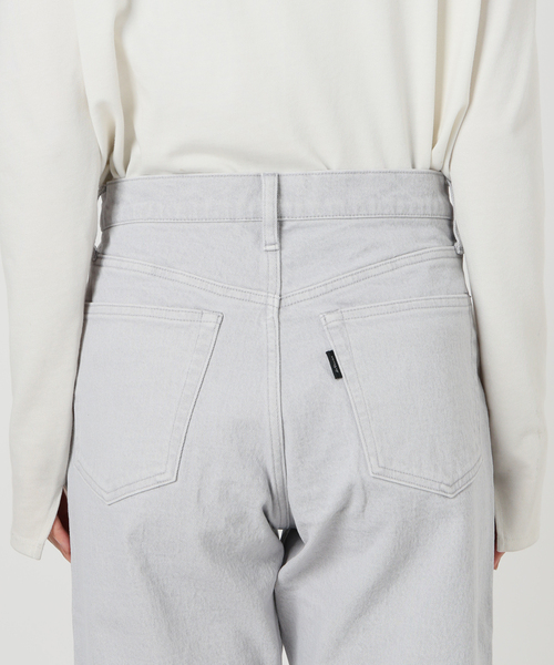 SLOBE IENA（スローブイエナ）の「《一部店舗・WEB限定カラーあり/追加5》LE DENIM ストレートパンツ（デニムパンツ・レディース・イエロー/ピンク系その他/グレー/ベージュ・36/38）」の6枚目の写真