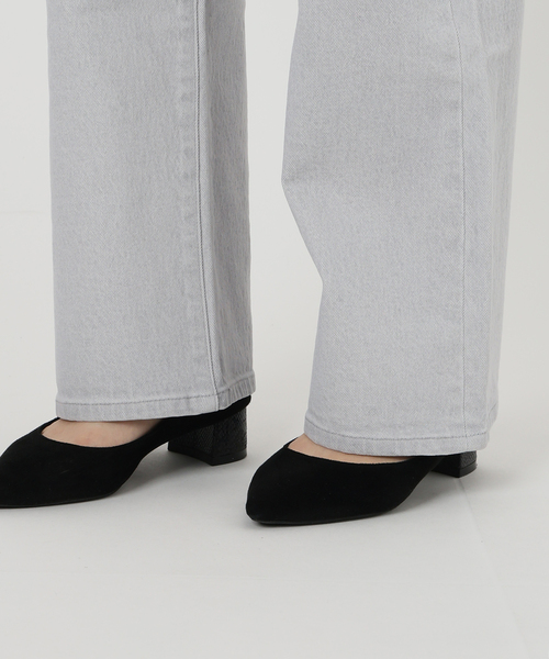 SLOBE IENA（スローブイエナ）の「《一部店舗・WEB限定カラーあり/追加5》LE DENIM ストレートパンツ（デニムパンツ・レディース・イエロー/ピンク系その他/グレー/ベージュ・36/38）」の11枚目の写真