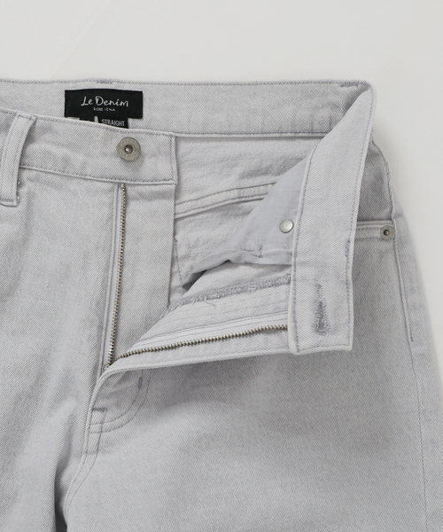 SLOBE IENA（スローブイエナ）の「《一部店舗・WEB限定カラーあり/追加5》LE DENIM ストレートパンツ（デニムパンツ・レディース・イエロー/ピンク系その他/グレー/ベージュ・36/38）」の14枚目の写真