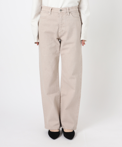 ✴新品✴SLOBE IENA メローリブパンツ 一部店舗・WEB限定カラーあり/追加5》LE DENIM ストレートパンツ