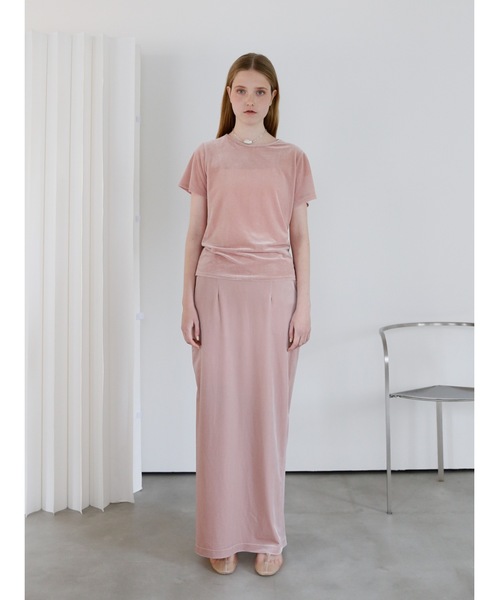 Katrin TOKYO(カトリーントーキョー)の「velour I line maxi skirt(スカート・レディース・イエロー/ブラック/ピンク・FREE/XS)」の22枚目の写真
