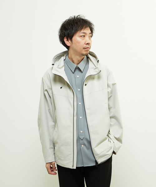 MEN'S MELROSE（メンズメルローズ）の「ダブルクロスDOTAIR シティユースライトパーカー（ブルゾン・メンズ・ライトグレー/ブラック・2/3/4）」の22枚目の写真