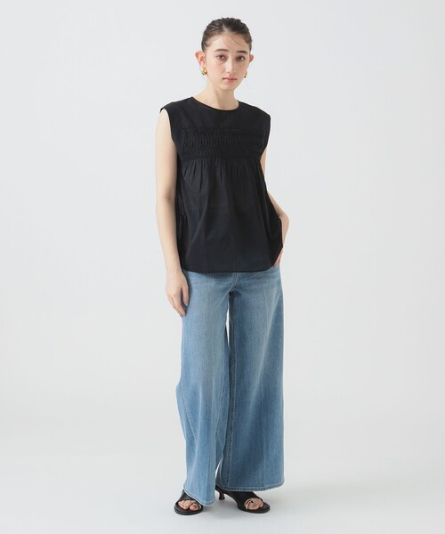 ブラウス シャツ ウェーブ タック ブラウス（S〜M） レディース セール】ウェーブ タック ブラウス（S～M）（シャツ/ブラウス