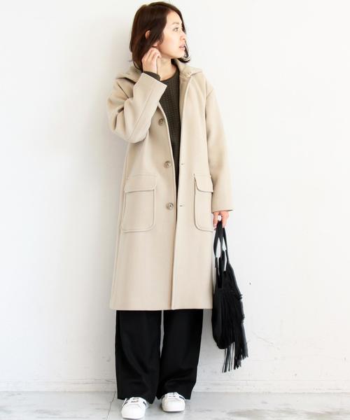 BEAUTY&YOUTH メルトン フード コート BEAUTY&YOUTH UNITED ARROWS（ビューティーアンドユース