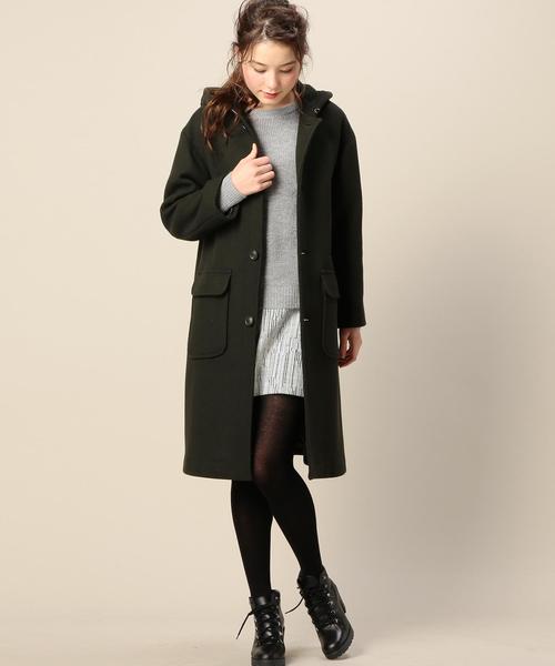 BEAUTY&YOUTH メルトン フード コート BEAUTY&YOUTH UNITED ARROWS（ビューティーアンドユース