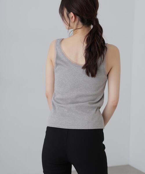 FREE'S MART（フリーズマート）の「◆［MFM］チュールラメタンクカットソー（タンクトップ・レディース・ピンク/ホワイト/グレー系その他2/グレー系その他・FREE）」の15枚目の写真