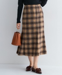 Petitjo（プッチージョ）の「小さいサイズ　起毛チェック柄マーメイドスカート　低身長さん・小柄女性（スカート）」