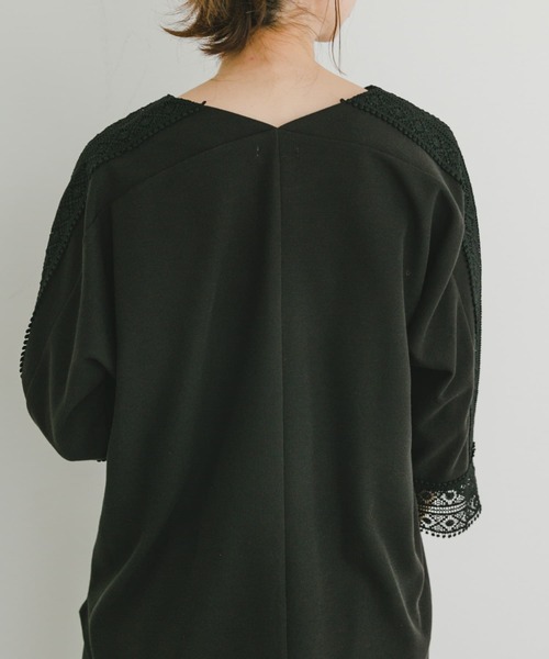 ITEMS URBANRESEARCH(アイテムズ アーバンリサーチ)の「カットミラノレースプルオーバー(Tシャツ/カットソー・レディース・ブラック/ホワイト/ライトグレー・FREE)」の7枚目の写真