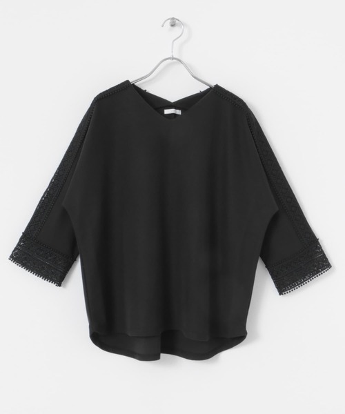 ITEMS URBANRESEARCH(アイテムズ アーバンリサーチ)の「カットミラノレースプルオーバー(Tシャツ/カットソー・レディース・ブラック/ホワイト/ライトグレー・FREE)」の11枚目の写真