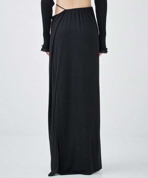 determ/デターム】Collagen Strappy Maxi Skirt/ストラップ