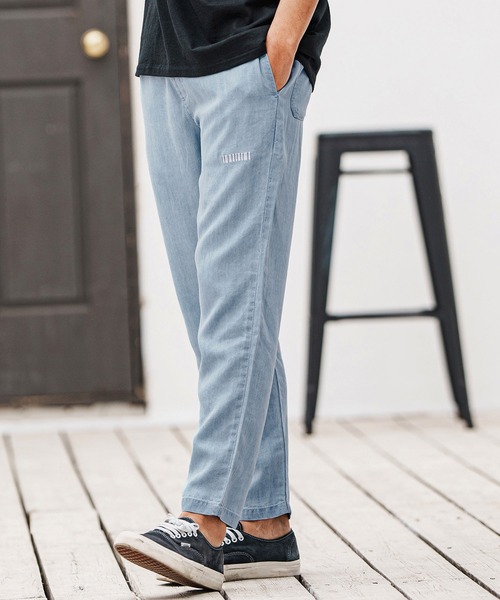 felkod(フィルコッド)の「mp13315- Chambray Easy Pants イージーパンツ(その他パンツ・メンズ・インディゴブルー/ライトブルー・L/M/S)」の1枚目の写真