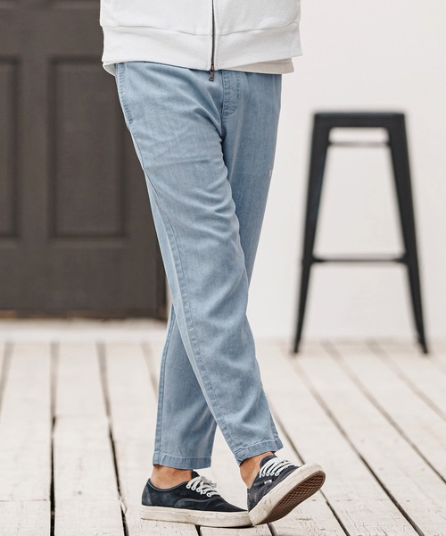 felkod(フィルコッド)の「mp13315- Chambray Easy Pants イージーパンツ(その他パンツ・メンズ・インディゴブルー/ライトブルー・L/M/S)」の6枚目の写真