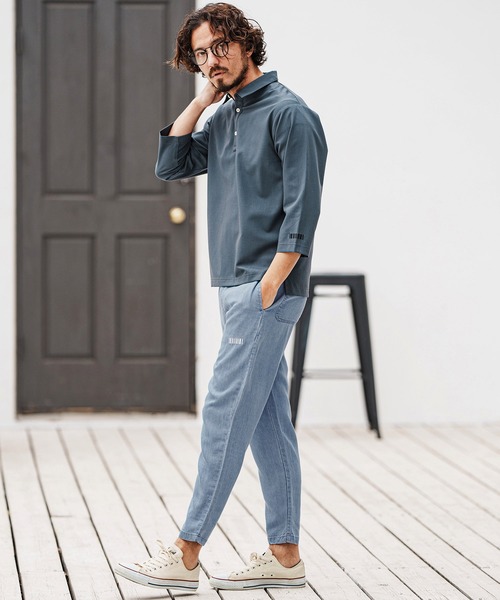 felkod(フィルコッド)の「mp13315- Chambray Easy Pants イージーパンツ(その他パンツ・メンズ・インディゴブルー/ライトブルー・L/M/S)」の15枚目の写真