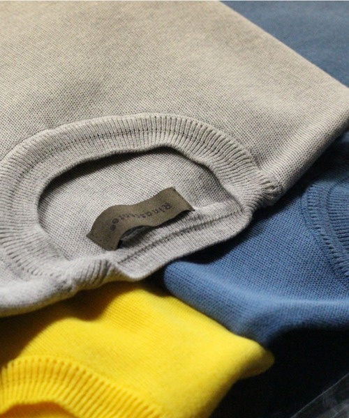 Rinascente（リナシェンテ）の「【Rinascente/リナシェンテ】Long Ride Knit　無地　ニット　セーター（ニット/セーター・メンズ・コバルトブルー/ブラック/ベージュ/ネイビー/チャコールグレー/バーガンディー/ライトグレー/イエロー・SMALL/X-LARGE/LARGE/MEDIUM）」の4枚目の写真