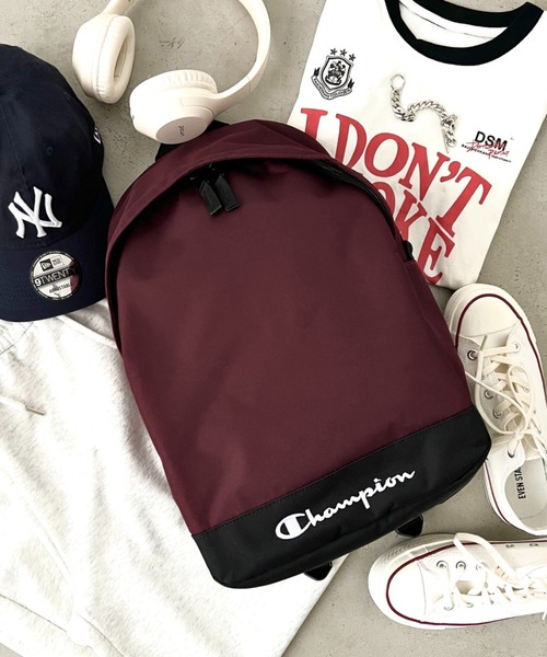 Champion（チャンピオン）の「Champion(チャンピオン)/A4対応 デイリー マルチ バックパック リュック/Essential Backpack（バックパック/リュック・レディース・パープル/マルーン/ネイビー/レッド/グリーン/ブラック/ブルー・FREE）」の7枚目の写真