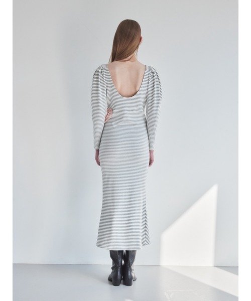 etre loin（エトルワン）の「I miss you heart cut dress（ワンピース・レディース・グレー/ブラック/ミント・M）」の20枚目の写真