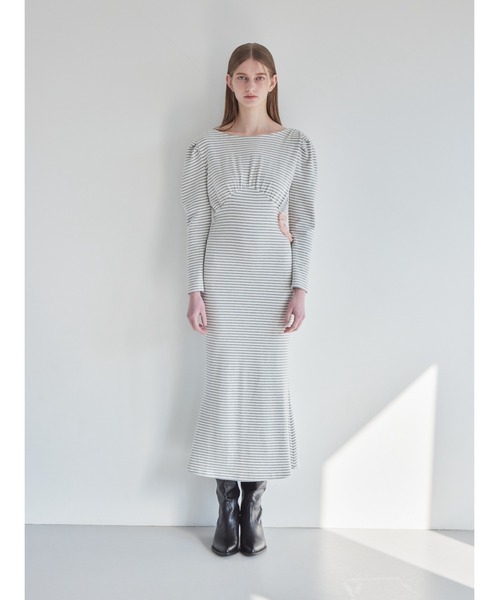 etre loin（エトルワン）の「I miss you heart cut dress（ワンピース・レディース・グレー/ブラック/ミント・M）」の12枚目の写真