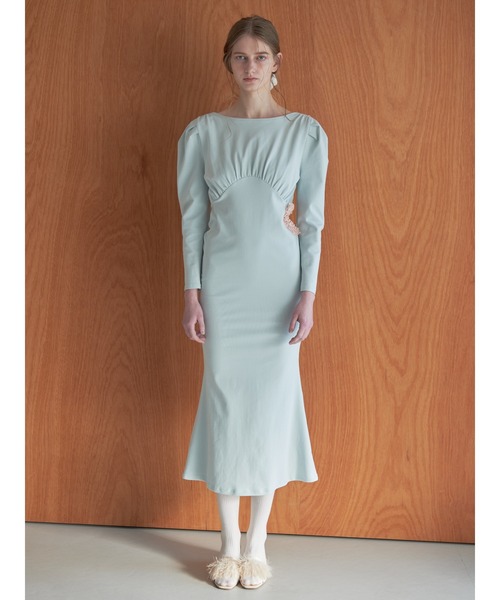 etre loin(エトルワン)の「I miss you heart cut dress(ワンピース・レディース・グレー/ブラック/ミント・M)」の18枚目の写真