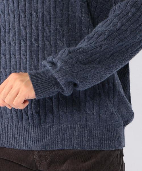 coen(コーエン)の「コットンアンゴラクルーネックケーブルニットプルオーバー(ニット/セーター・メンズ・イエロー/オフホワイト/グレー/ブラウン/ライトブルー/ネイビー・MEDIUM/LARGE/X-LARGE/SMALL)」の20枚目の写真