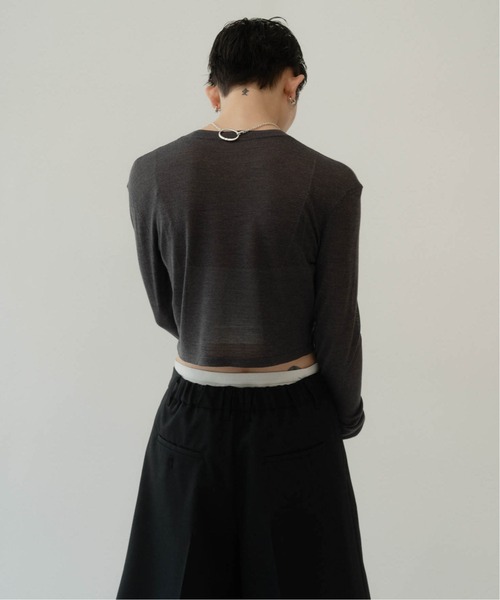 cropped sheer knit（ニット/セーター）｜Knuth Marf