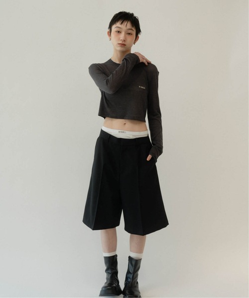 cropped sheer knit（ニット/セーター）｜Knuth Marf