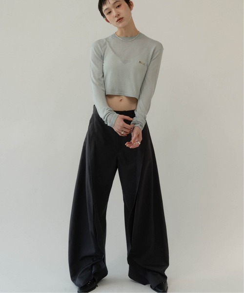 cropped sheer knit（ニット/セーター）｜Knuth Marf