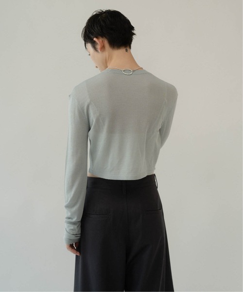 cropped sheer knit（ニット/セーター）｜Knuth Marf