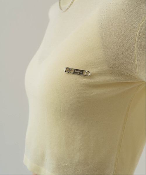 cropped sheer knit（ニット/セーター）｜Knuth Marf