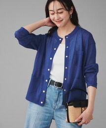 【 TRADITIONAL WEATHERWEAR 】ARKLEY KNIT シアーカーディガン