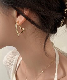 blackdia ocean オープンハートフープピアス/イヤリング