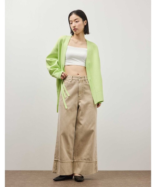 OUR WACOAL（アワワコール）の「「ADAM ET ROPE'コラボ」　コットン混カップインチューブトップキャミソール（キャミソール・レディース・ブラック/ブラウン/ホワイト/グリーン系その他・M/S/L）」の7枚目の写真