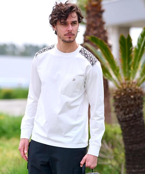 DRESSTERIOR(ドレステリア)の「【接触冷感/UVカット】BACK BREEZE TECH ロングTシャツ(Tシャツ/カットソー・メンズ・ブラック/グリーン系/ホワイト・90/91/92/94)」の10枚目の写真