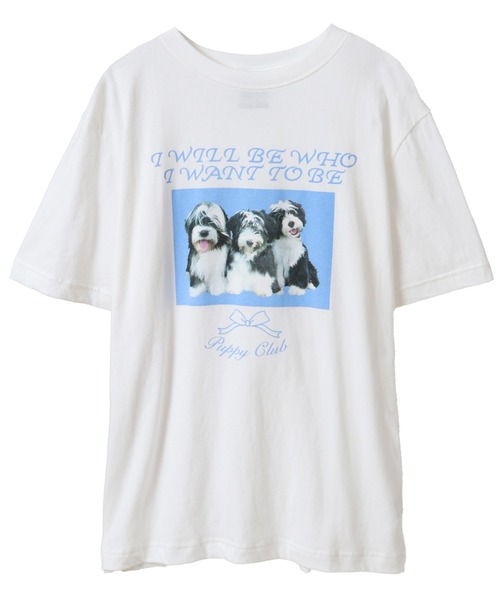 Candy Stripper（キャンディストリッパー）の「PUPPY CLUB Tシャツ（Tシャツ/カットソー・レディース・ピンク/レッド/オフホワイト/ブルー・M/L/XL）」の2枚目の写真