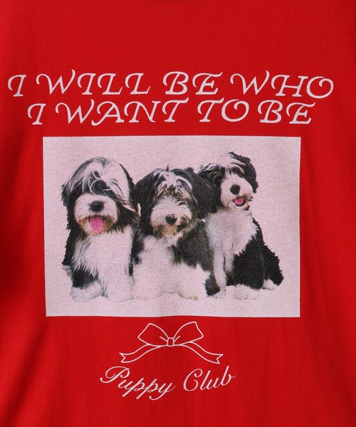 Candy Stripper（キャンディストリッパー）の「PUPPY CLUB Tシャツ（Tシャツ/カットソー・レディース・ピンク/レッド/オフホワイト/ブルー・M/L/XL）」の5枚目の写真