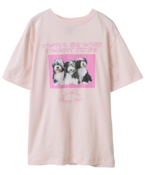 Candy Stripper（キャンディストリッパー）の「PUPPY CLUB Tシャツ（Tシャツ/カットソー・レディース・ピンク/レッド/オフホワイト/ブルー・M/L/XL）」の11枚目の写真