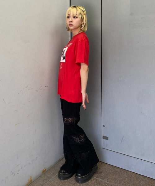 Candy Stripper（キャンディストリッパー）の「PUPPY CLUB Tシャツ（Tシャツ/カットソー・レディース・ピンク/レッド/オフホワイト/ブルー・M/L/XL）」の19枚目の写真