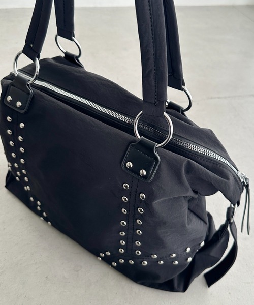 セール】スタッズボストンバッグ（ボストンバッグ）｜Bamm（バム）の