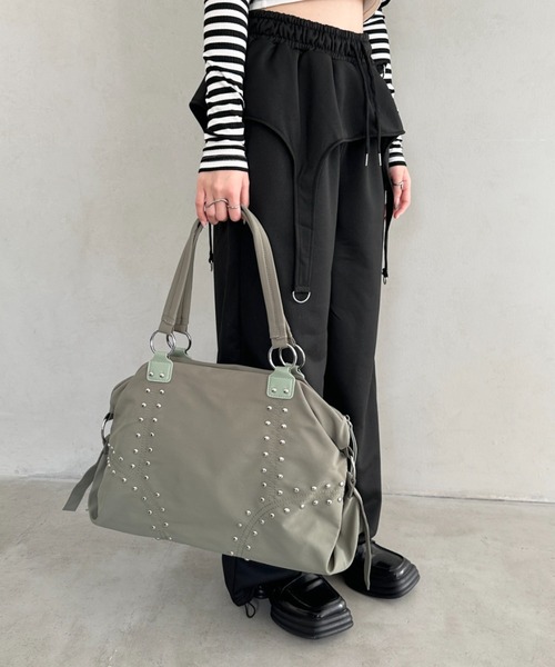 セール】スタッズボストンバッグ（ボストンバッグ）｜Bamm（バム）の