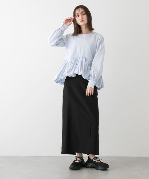 SENSE OF PLACE by URBAN RESEARCH（センスオブプレイスバイアーバンリサーチ）の「バルーンブラウス（シャツ/ブラウス・レディース・ブラック/アイボリー/ライトブルー・ONE）」の18枚目の写真