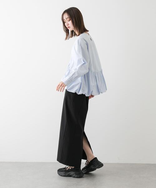 SENSE OF PLACE by URBAN RESEARCH（センスオブプレイスバイアーバンリサーチ）の「バルーンブラウス（シャツ/ブラウス・レディース・ブラック/アイボリー/ライトブルー・ONE）」の16枚目の写真